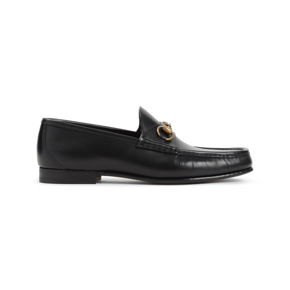 Gucci Leather Loafers With Gold-Tone Hardware - NWT - Picture 1 of 5